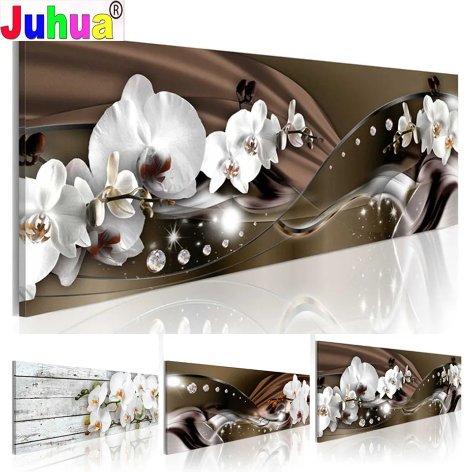 Набор для алмазной вышивки цветок орхидеи 5D стразы |