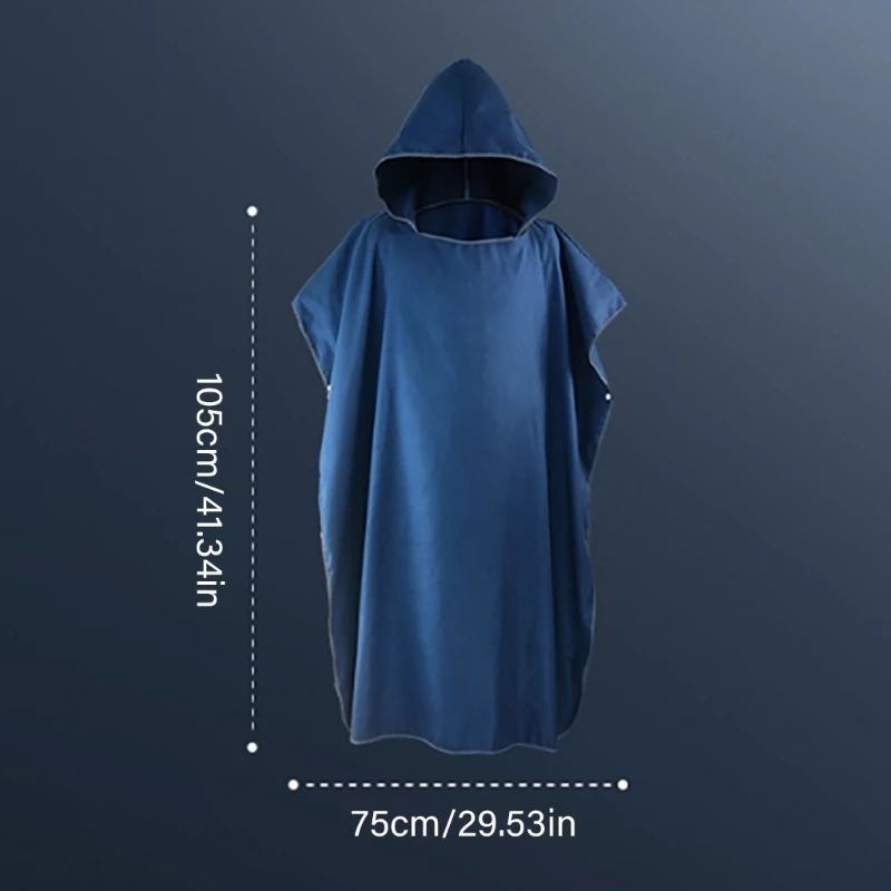 Полотенце для смены халата-пончо с капюшоном гидрокостюма серфинга и плавания