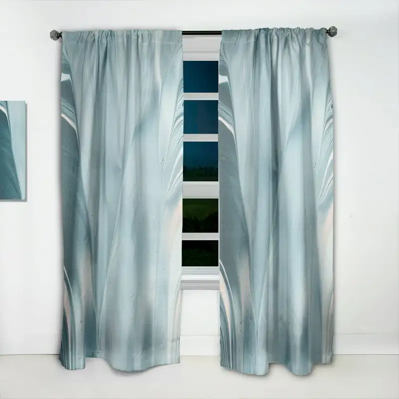 

Modern Water I' Modern Curtain Panel