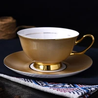 linberg afternoon luxury water cup 220 ml office conference cup classic tea cups with saucer set mens gifts
