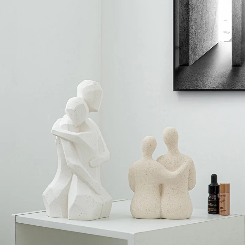 Скандинавские керамические скульптуры тела абстрактная фигурка пары скульптура