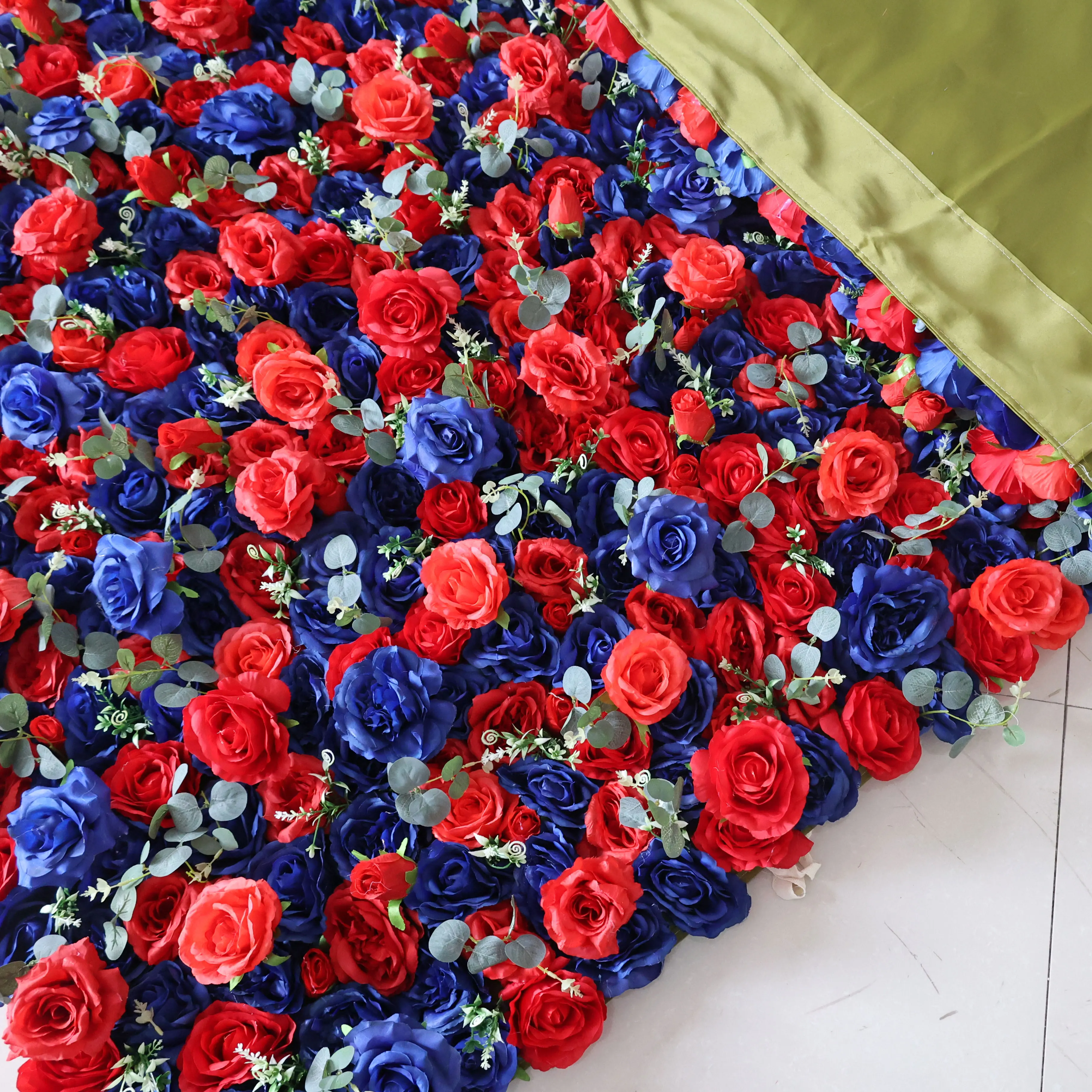 3D 5D рулонная ткань YuLiFlower на заказ цветок стену роза свадебное украшение