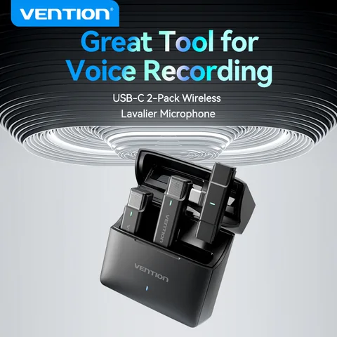 Беспроводной лаvalier микрофон VEnTIOn для смартфона