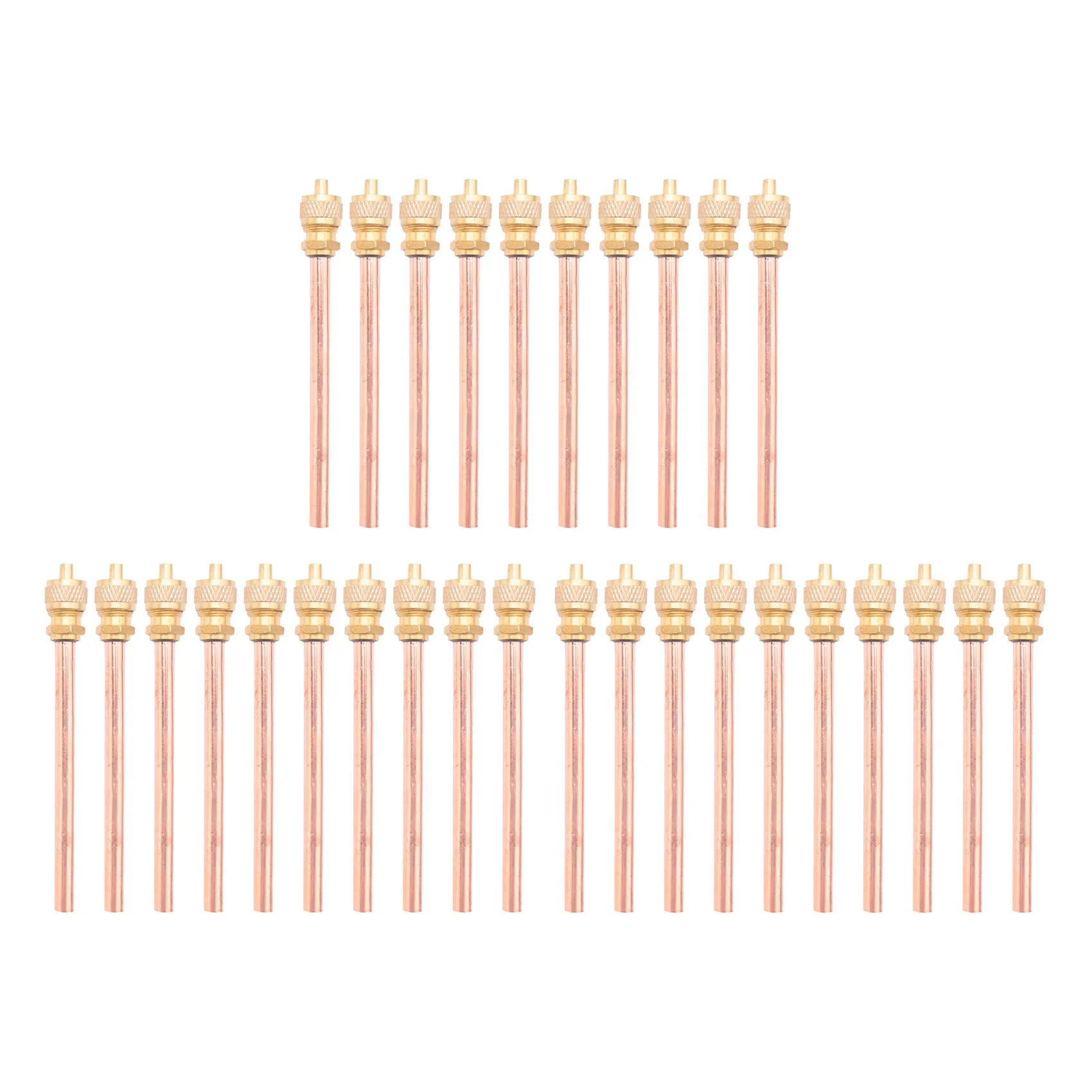 

30 Valve 1/4 Inch SAE x 1/4 Inch OD x 4 Inch Stem Core AC Refrigeration