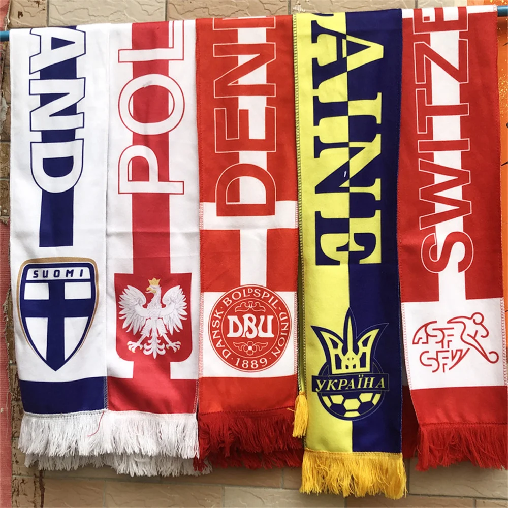 

The Soccer Cup Fans Scarf Banner Home Decoration Souvenir Polyester Material National Team Flag 32 Football Teams Countries
