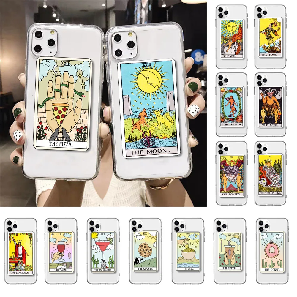 

Egypt mysterious Tarot Card Phone Case For iphone 14 13 11 12 pro XS Max XR X Case for iPhone 7 8 6 Plus SE2 12mini