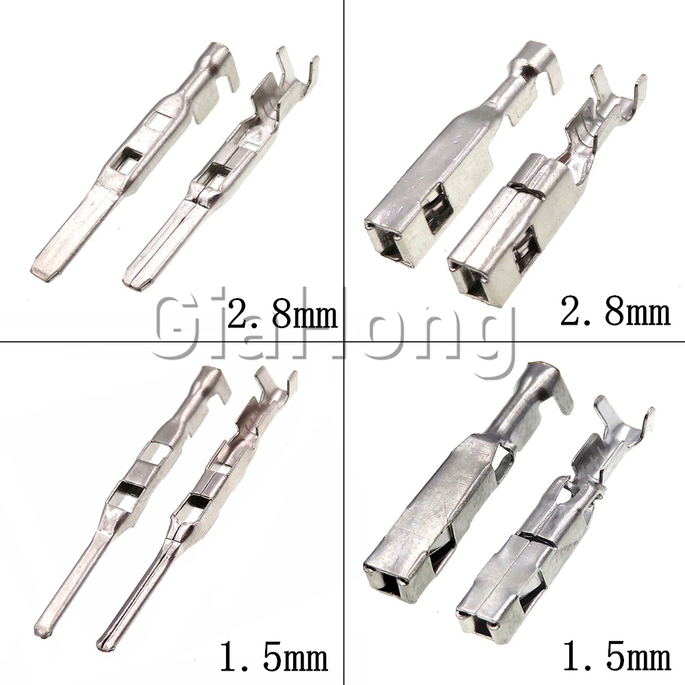 50PCS 1.5mm/2.8mm Male Female Pins 211cc2s1120 211cc2s1160p 211CL3S2160 Car Copper Contact Crimping Wiring Terminal