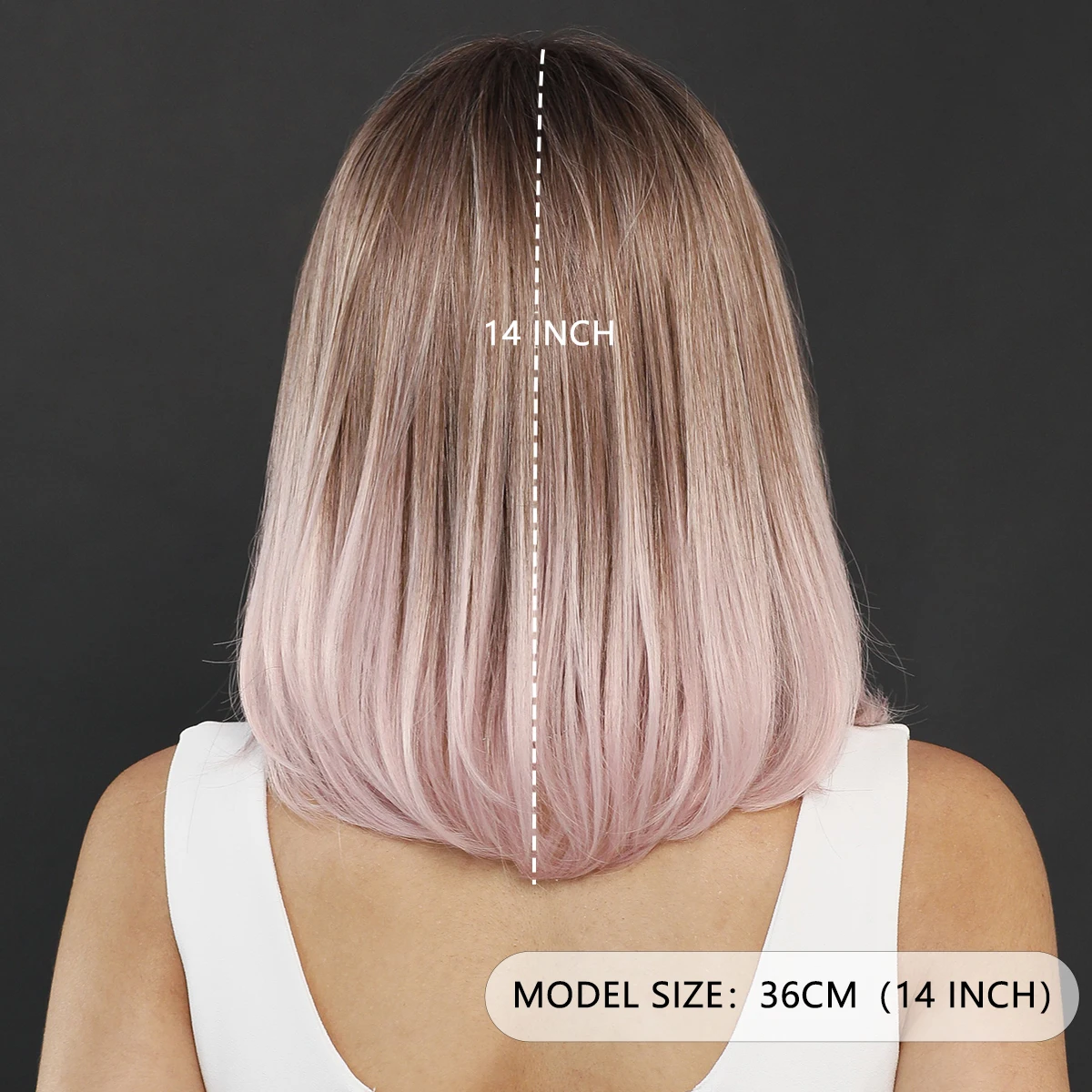 Парик HD на прозрачной сетке спереди высокоплотные синтетические короткие прямые