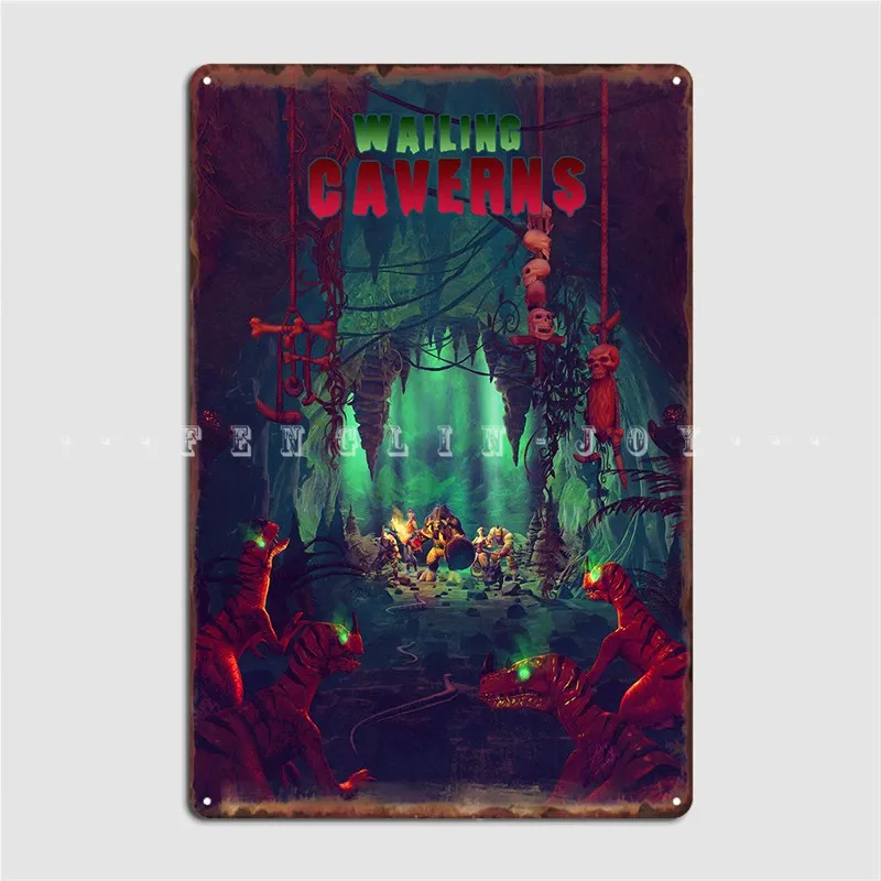 

Wailing Caverns Novel Metal Sign Club Party Club Bar Custom Mural Painting Tin Sign Posters