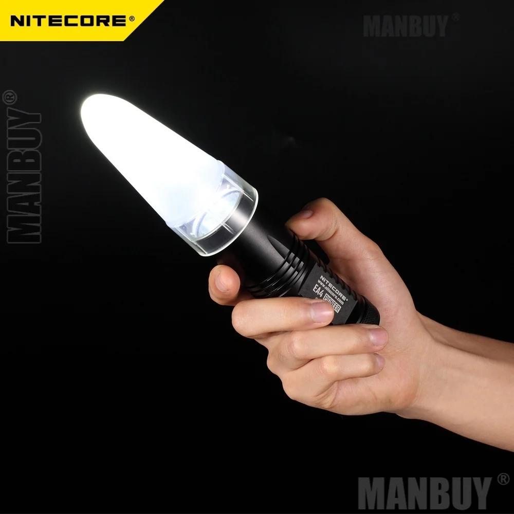 NITECORE NDF40 диффузор подходящий фонарик с головкой 40 мм лампы дорожные наборы EA4 EA41 MH27 MH25GT CR6 Бесплатная доставка
