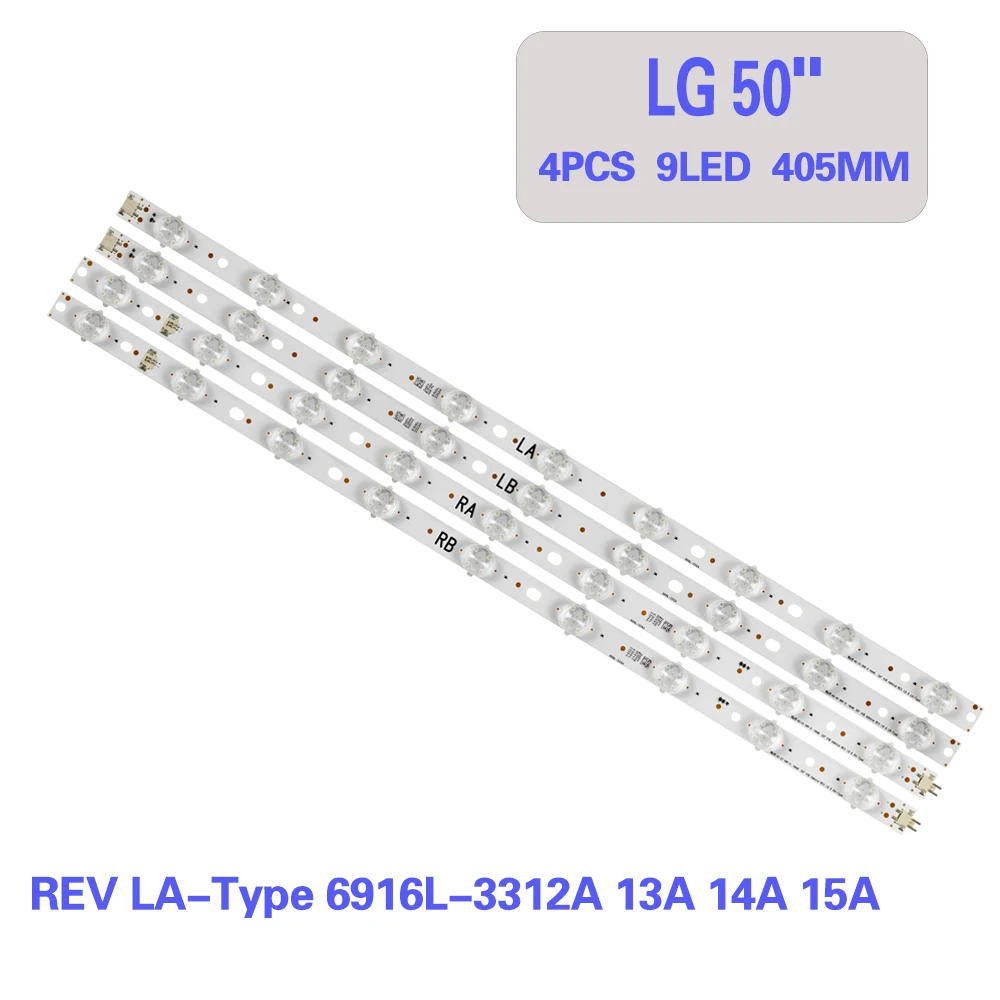 

Светодиодная лента для подсветки LG50, 4 светодиодный т., полоска для модели V18 adмир dl REV LA-Type 6916L-3312A 13A 14A 15A
