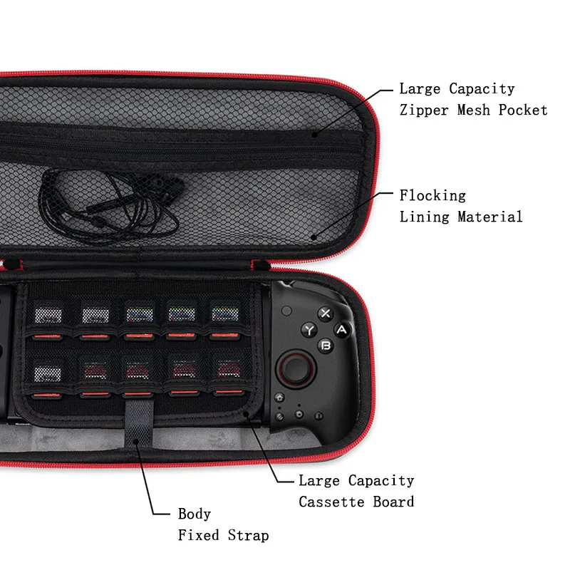 Чехол для переноски сумка хранения Nintendo Switch Hori Split Pad Pro контроллер жесткая ручка