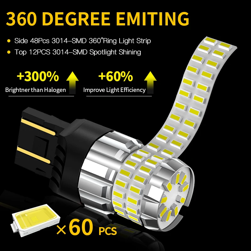 2 шт. лампа заднего света W21/5W 7443 T20 Canbus для Subaru Forester Impreza 2002-2016 Legacy Outback XV 2012 2013 2014