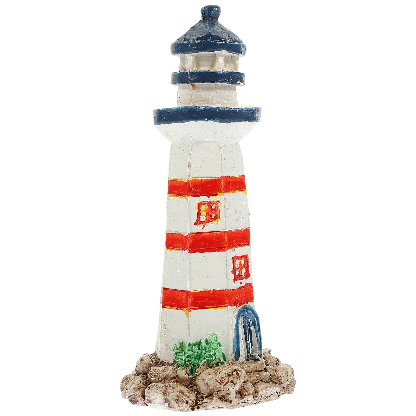 

Household Products Marine Crafts Mediterranean Lighthouse Decor Sea Theme Ornament Desk Decoration Fish Tank