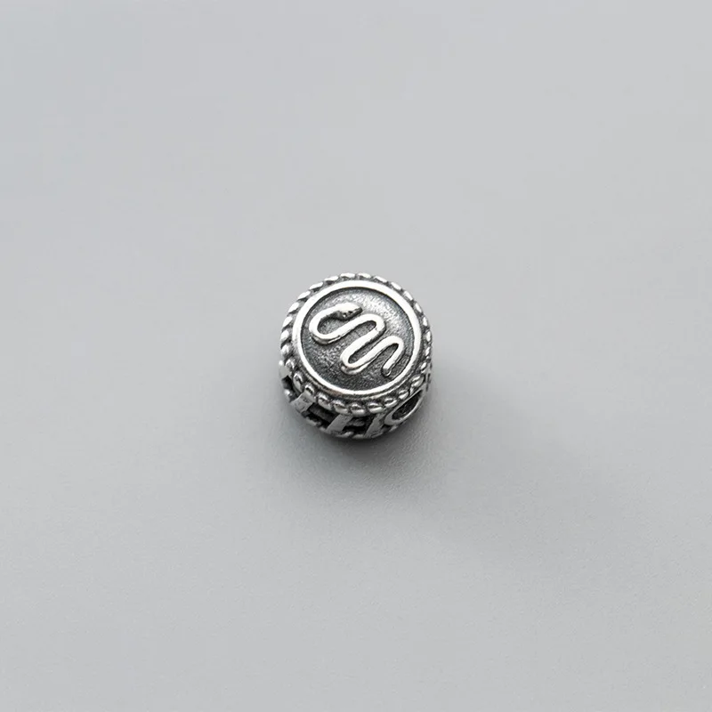 MEETSOFT классический браслет из серебра 925 пробы со знаками Зодиака и животными