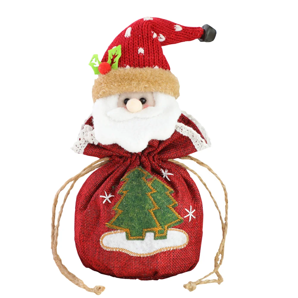 

1pc Xmas Gift Bags Nice Novel Safe Good Decor Cartoon Bag for Candy Gift