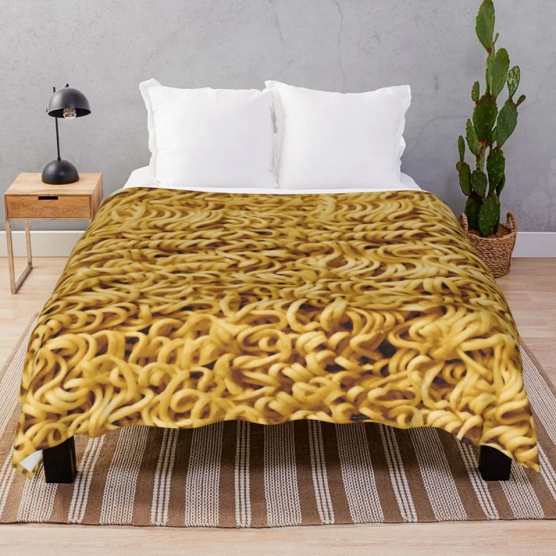 

Seamless Ramen dle Blanket Fce Spring Autumn Fluffy Throw Thick blankets for Bedding Home Travel Office