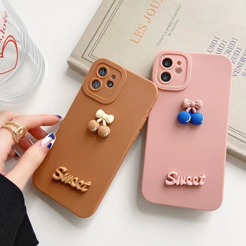 Мягкие силиконовые чехлы в форме фруктов и вишни для Huawei P40 Pro P30 Lite P20 Y6 2019 Mate 30 20 Honor