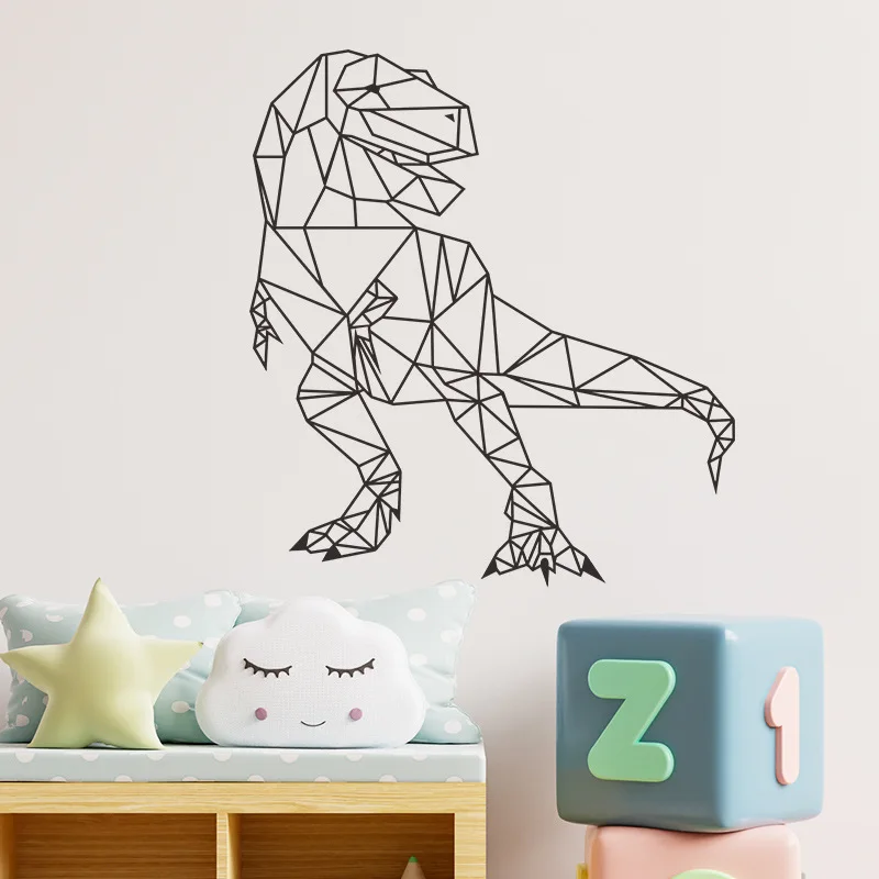 

Nordic Style Minimalist Black and Dinosaur Living Room Decoration Painting Animal Wall Hanging Painting Wall Stickers