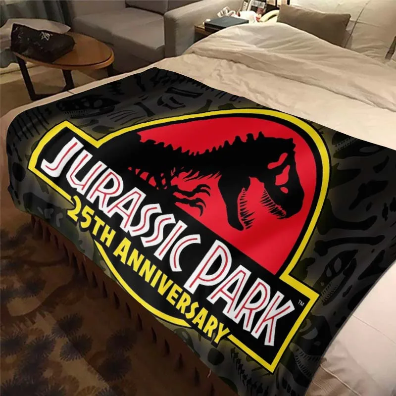 Primeval Forest Jurassic Park Throw Blanket Dinosaurios Worlds Plush Cover Soft Cozy Blankets Sofa Chair Bed Plaid Gift for Baby