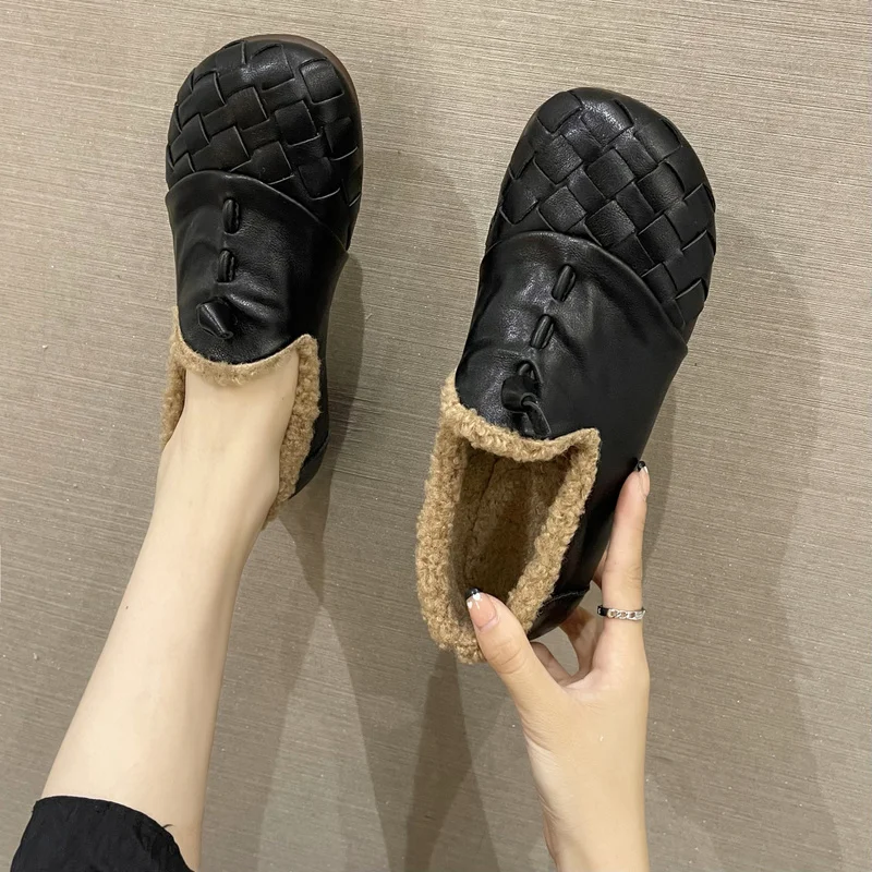 

Женские туфли ручной работы на плоской подошве, повседневные Нескользящие туфли на плоской подошве, Размеры 35-40, 2023