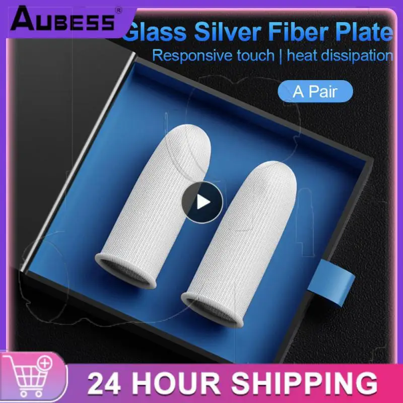 

Breathable Finger Cover Ultra-thin Sensitive A Pair Fingertips Non-slip Anti-sweat Breathable For Gamer For Pubg Mobile Game