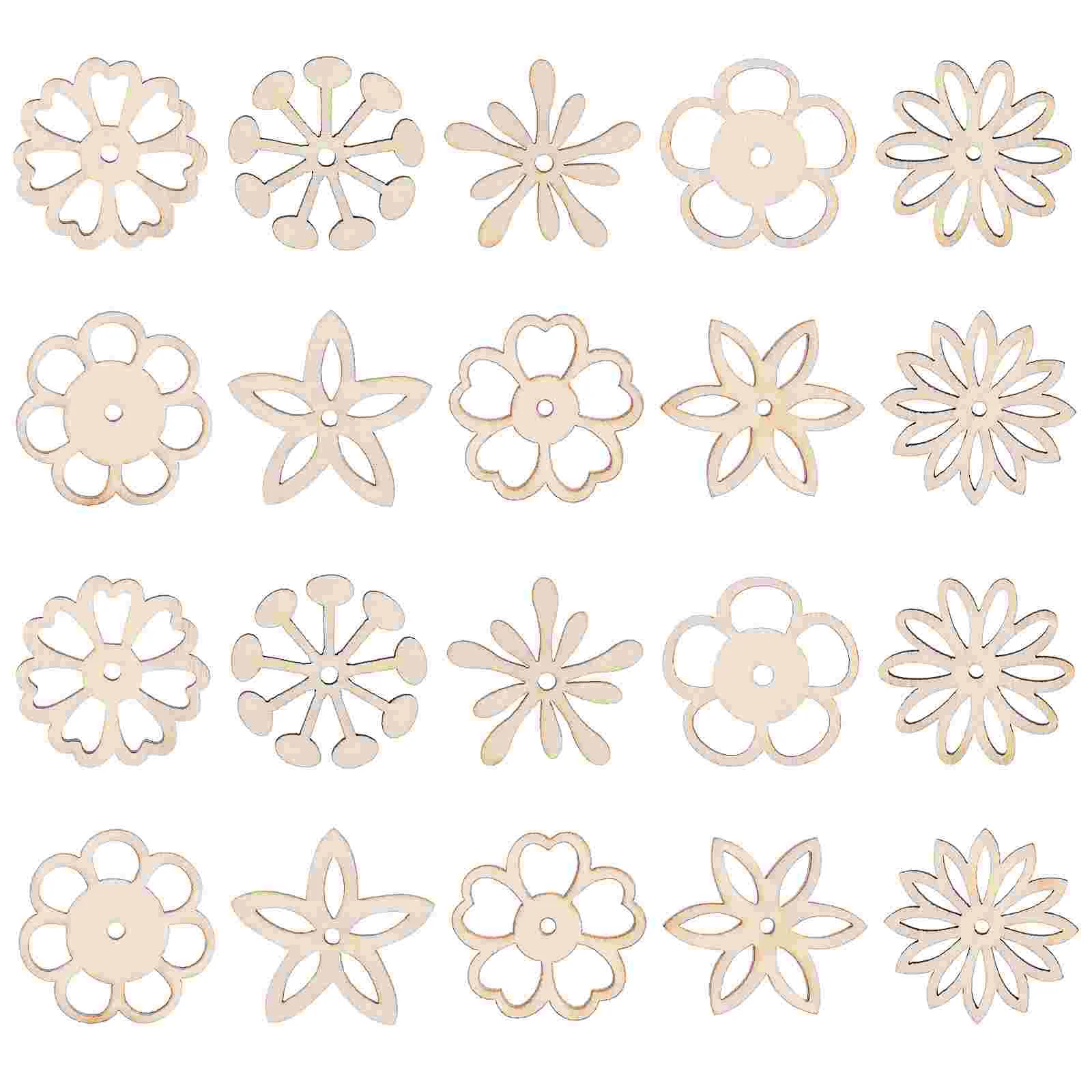 

Wooden Chip Hanging Flower Wood Shaped Unfinished Decoration Diy Craft Cutouts Ornaments Slice Tags Gift Drawing Blank Pendant