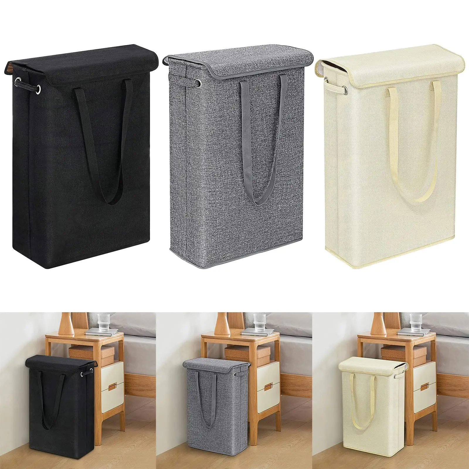 45L Folding Dirty Laundry Basket Washing Clothes Storage for Bathroom Closet