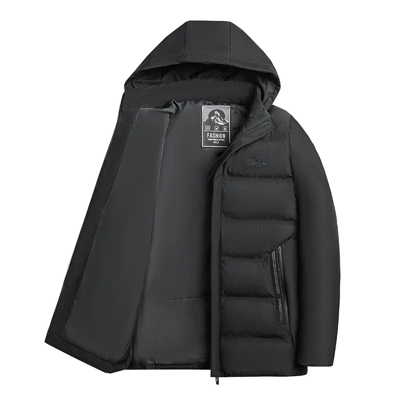 Мужское утолщенное хлопковое пальто среднего и пожилого возраста новинка 2023