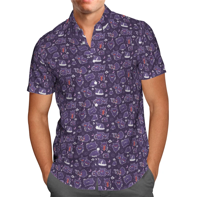 Hawaii Shirt Beach Summer Anime Hawaiian Shirt 3D Printed Men's Shirt Women Tee hip hop shirts cosplay costume 01