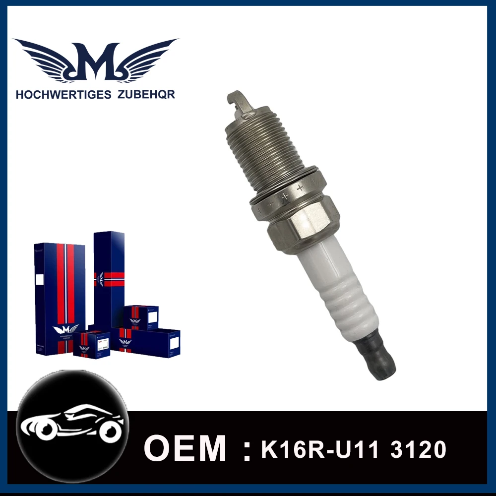 

M Brand K16R-U11 3120 New Spark Plug For Corolla MR2 Yaris Prius 4Runner Celica Matrix Avensis Previa K16RU11-3120 K16RU11