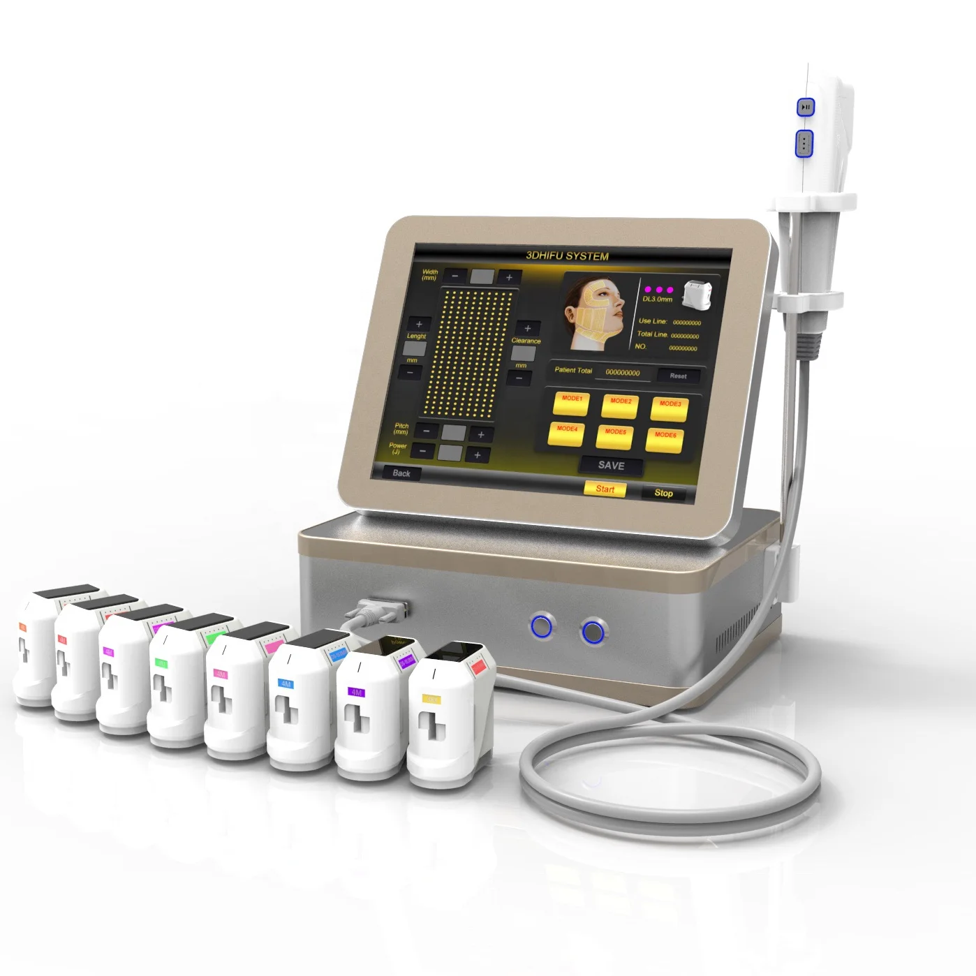 

2021 portable 4D smas face lifting wrinkel removal ultrasound machine