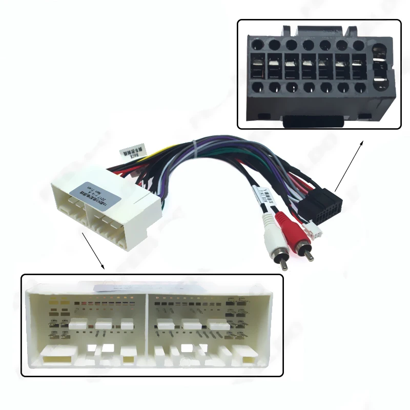 16-контактный автомобильный стерео аудио головное устройство жгут питания кабель