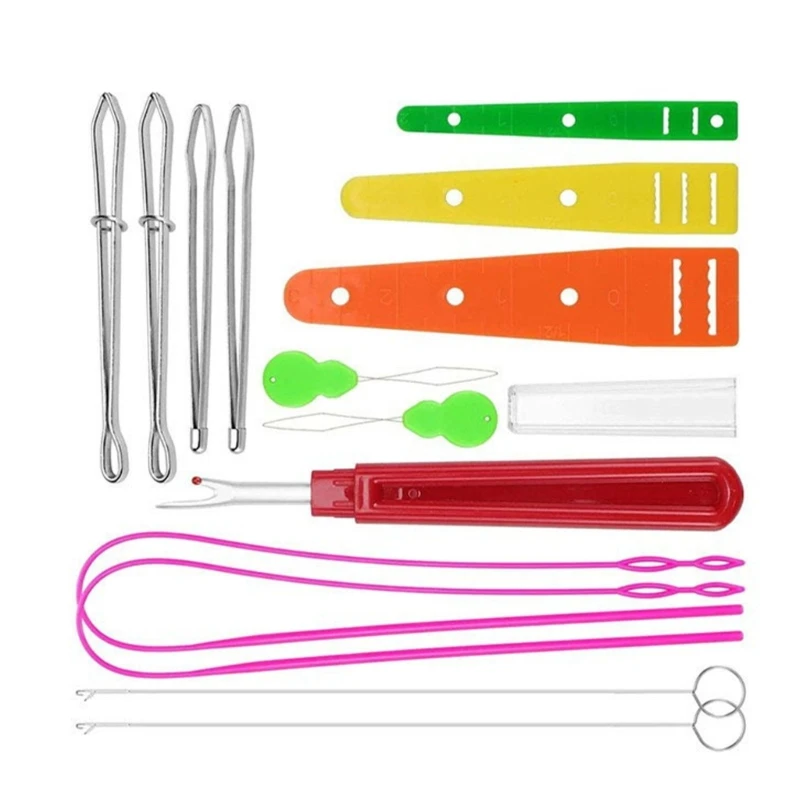 Инструменты для заправки ниток Гибкий нитевдеватель пинцеты замки шнура крючок