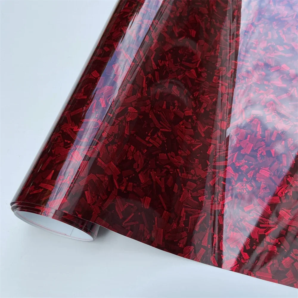 

Высокоглянцевая черная серебряная красная кованая виниловая пленка из углеродного волокна клейкая пленка для мотоцикла автомобиля переводная пленка