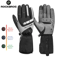 rockbros cycling gloves motorcycle mtb bicycle gloves electric heated waterproof skiing snowboarding mtb motocross thermal glove