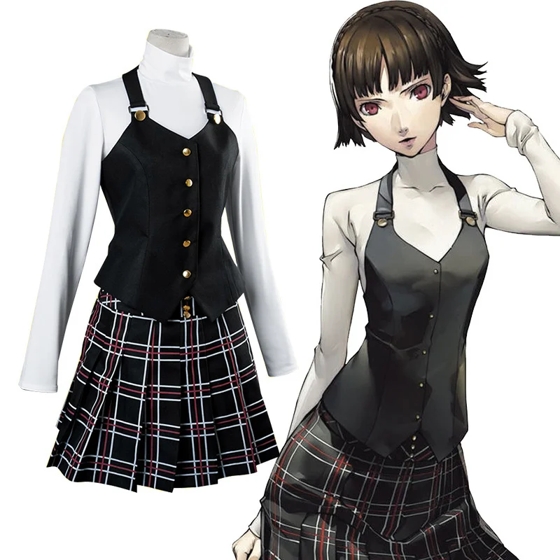 

Костюм для косплея из аниме Persona 5 Makoto Niijima, студенческий комплект униформы для рождественской вечеринки