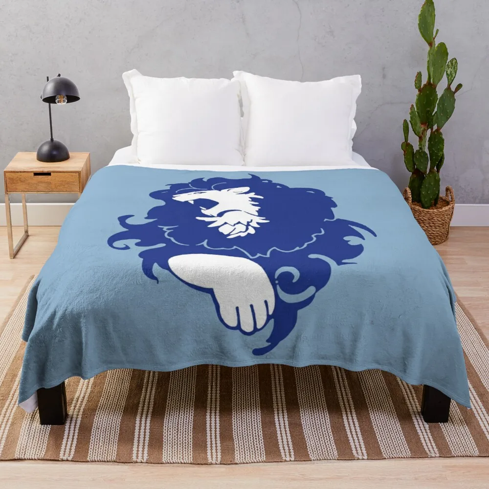 

Fire Emblem: Three Houses - Blue Lions Emblem [Colored] Throw Blanket Soft Plush Plaid