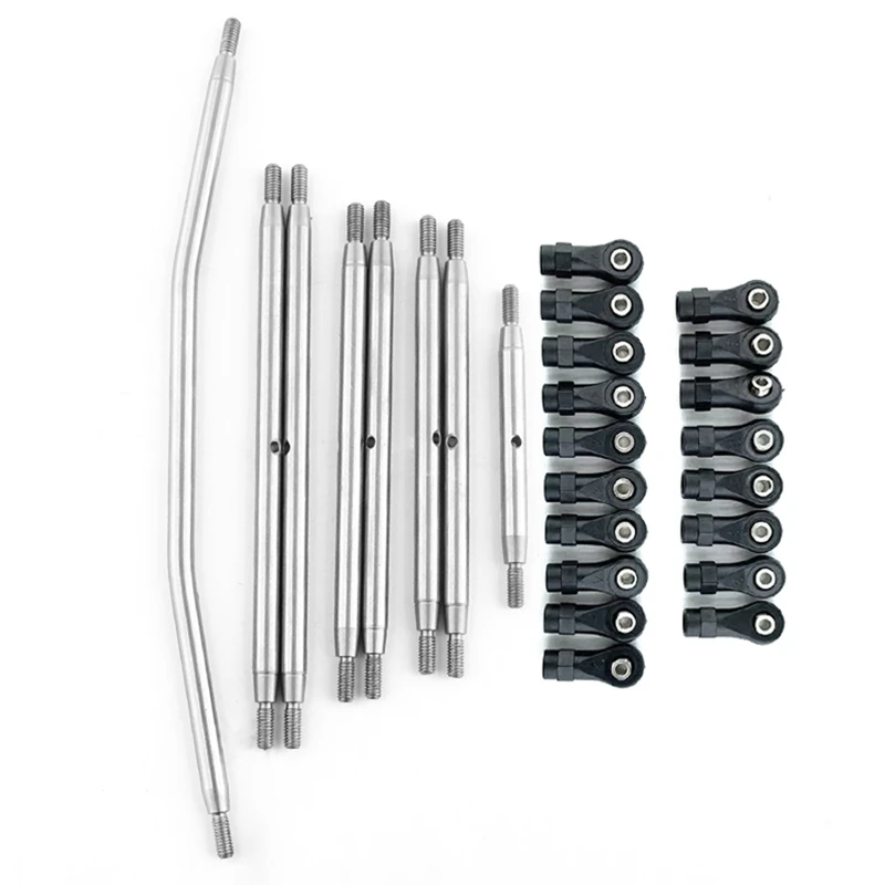 

8Pcs Stainless Steel Chassis Link Rod Linkage & Steering Rod Set For AXIAL RBX10 Ryft 1/10 RC Crawler Upgrade Parts