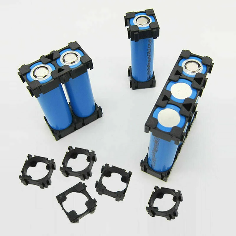 

100pcs 18650 Lithium Battery Brackets Plastic Anti Vibration Cell Holders Radiating Shell Storage Bracket for DIY Fixed Battery