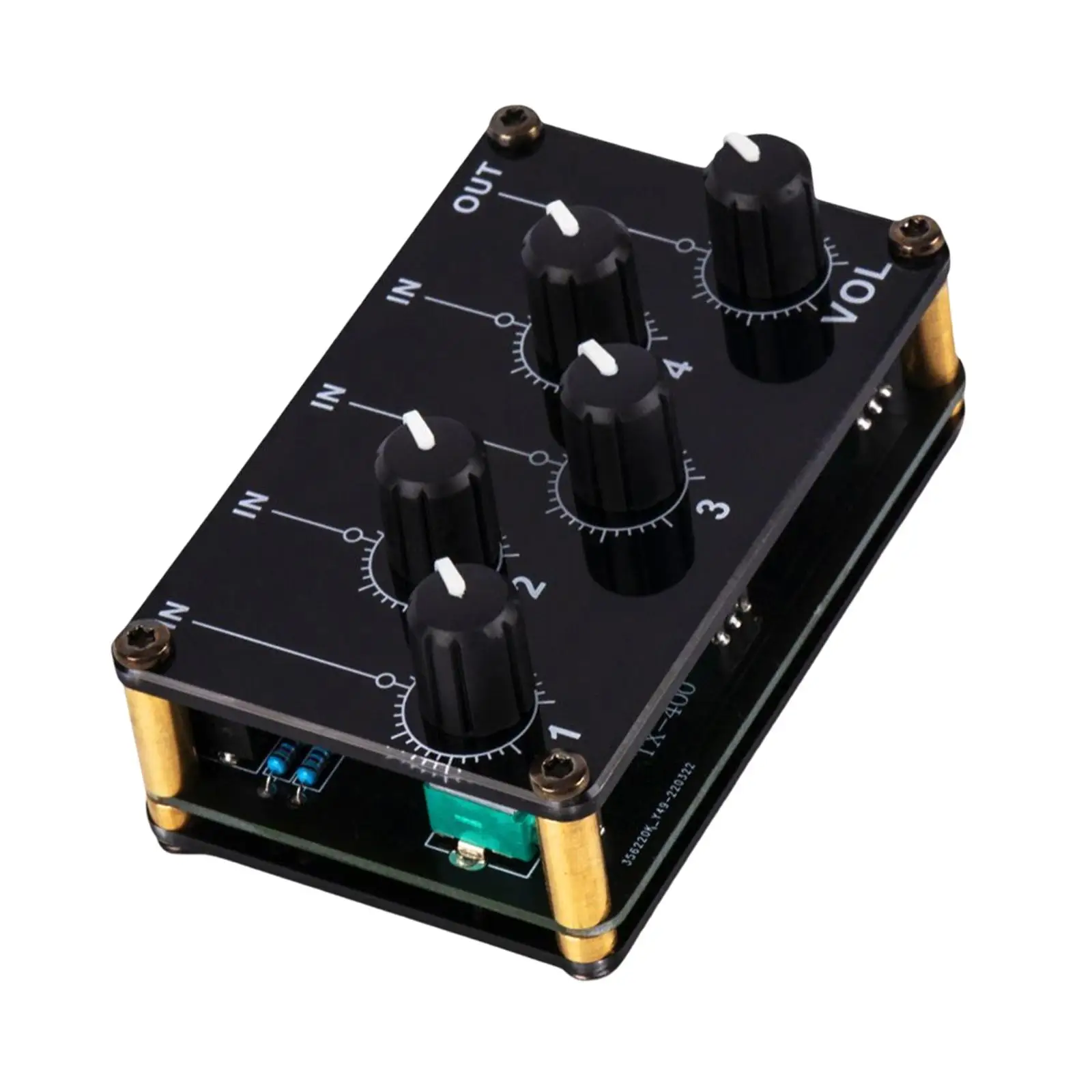 Мини-стерео 4-канальный линейный микшер портативный аудиомикшер компактный для