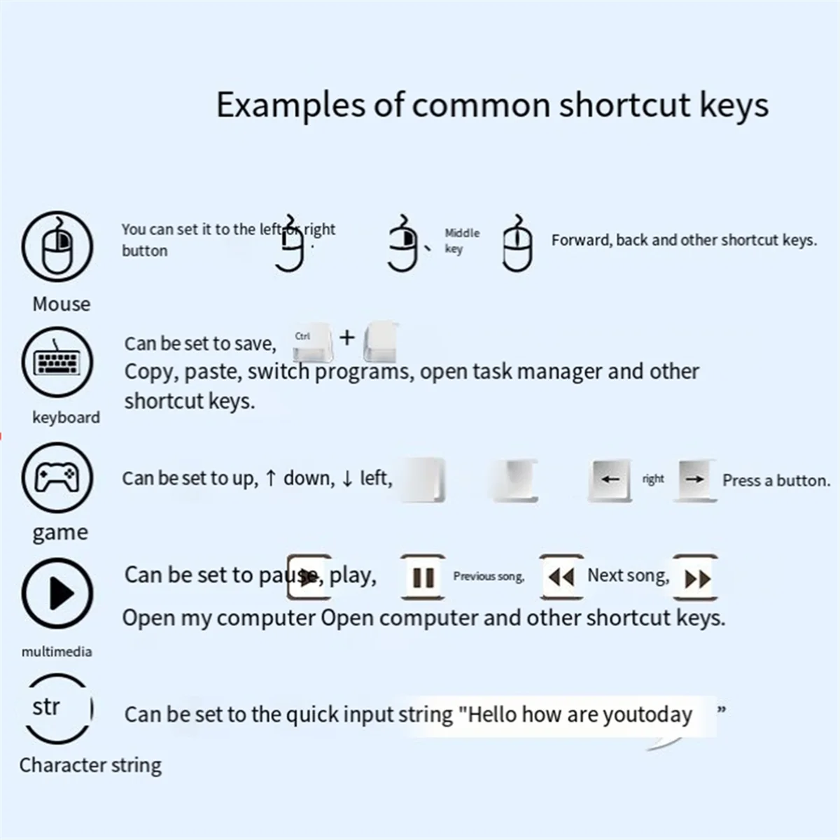 Регулируемый тройной ножной переключатель USB Многофункциональный механический