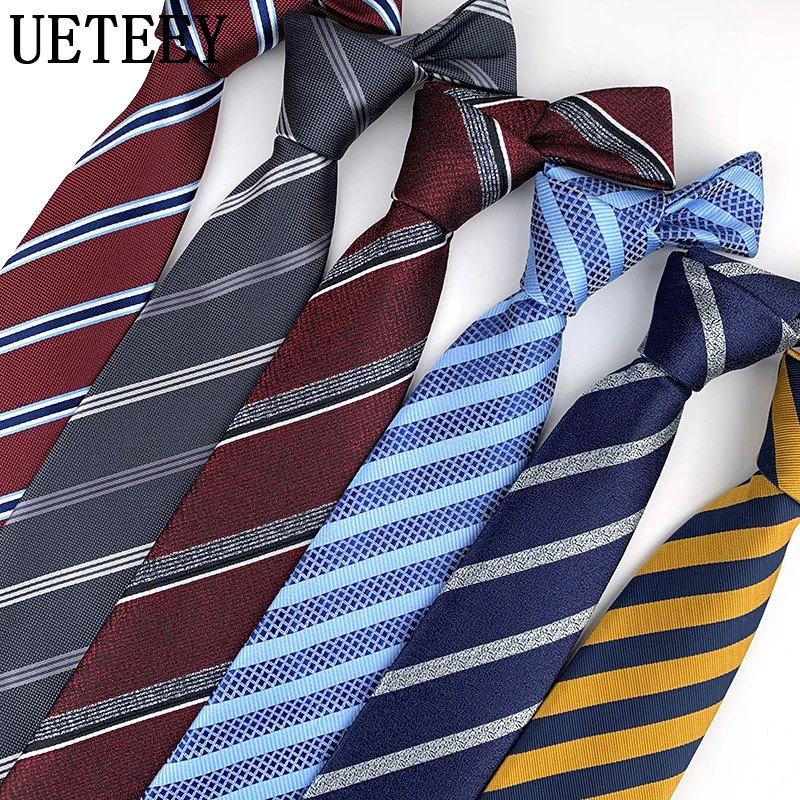 

Casual Business Men's Tie Fashion Trend Diagonal Stripes Banquet Weave Wedding Men Suit Necktie Western Shirt Accessories Gifts