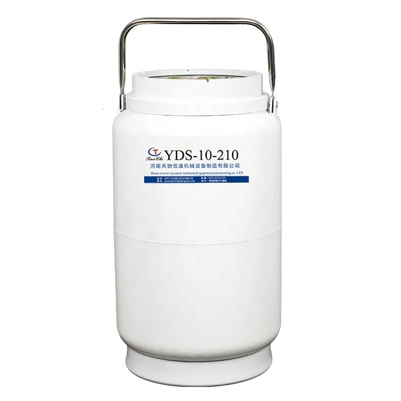 

cryo bull sperm canister yds10-210 portable liquid nitrogen tank 10 liter container