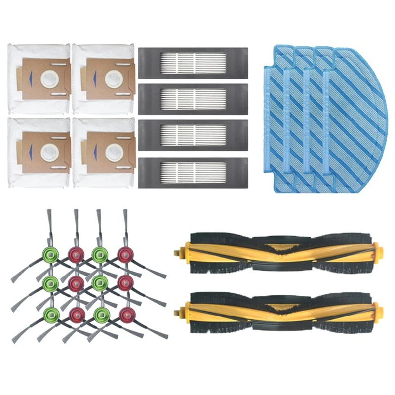 

For ECOVACS DEEBOT OZMO T8 AIVI MAX N8 PRO T9 MAX Yeedi Vac Station Main/Side Brush Dust Bag HEPA Filter Mop Cloth Parts