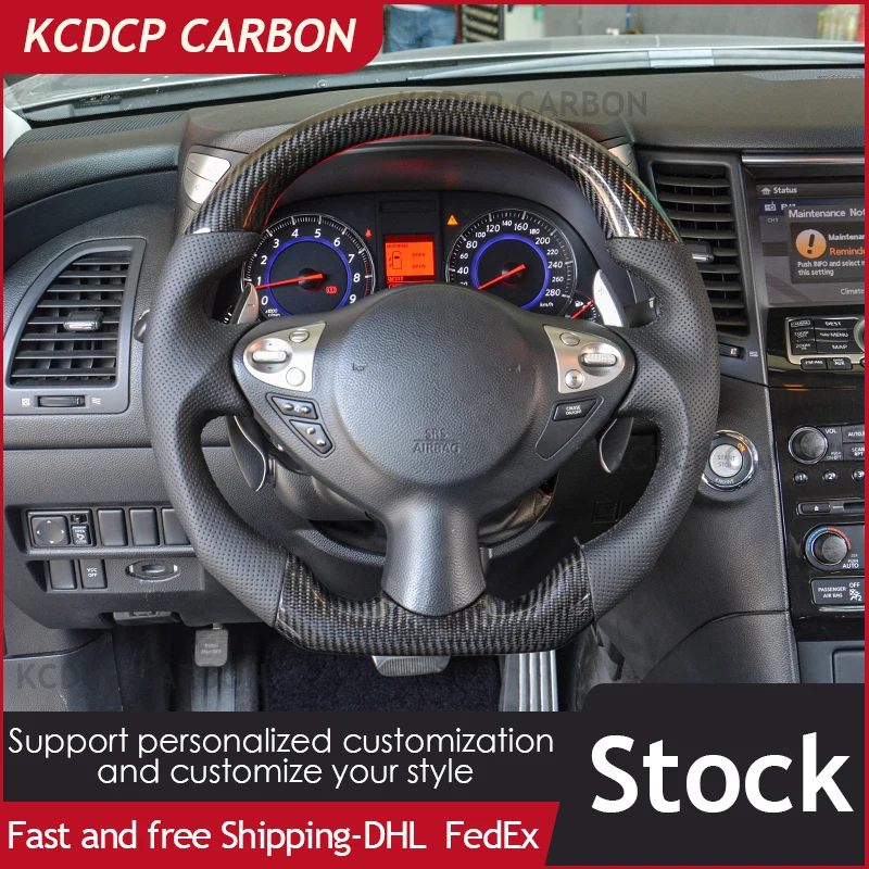 

Рулевое колесо из углеродного волокна для Infinity-ti FX35 ESQ FX37 QX70 Nissan 370Z 2009 2010 2011 2012 2013