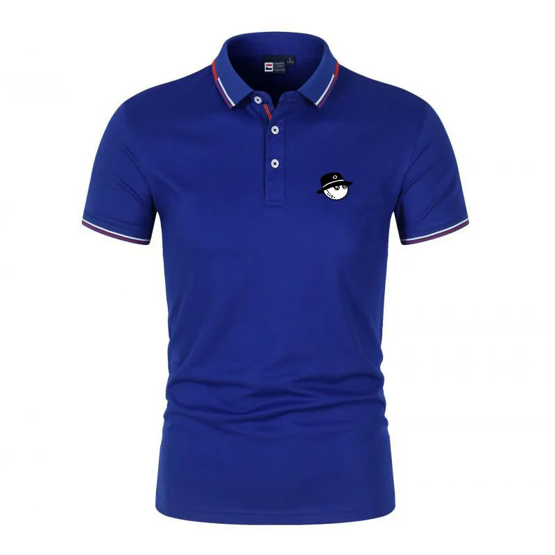 Embroidered LOGO Summer New Men's Golf Shirt Fashion Breathable Casual Top Men's Polo Shirt Short Sleeve T-shirt Golf Polo