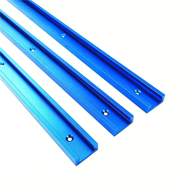 

Woodworking Tools Aluminium Alloy T-track Standard Miter Gauge Chute Wood Tool T Track Slot for Workbench
