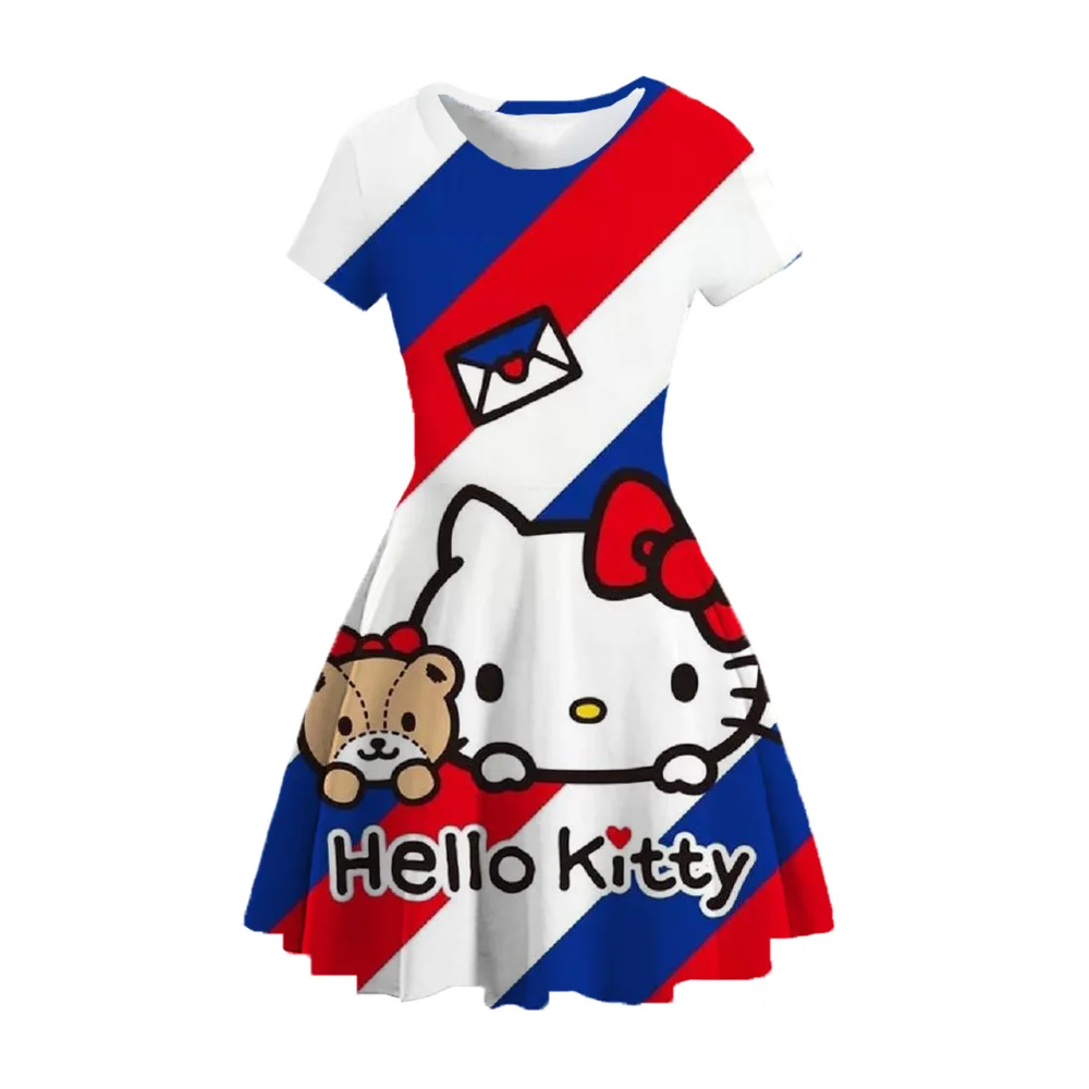 

Летнее платье для девочек, платье Hello Kitty, платье для девочек, детское платье принцессы, детское летнее платье принцессы с героями мультфильм...