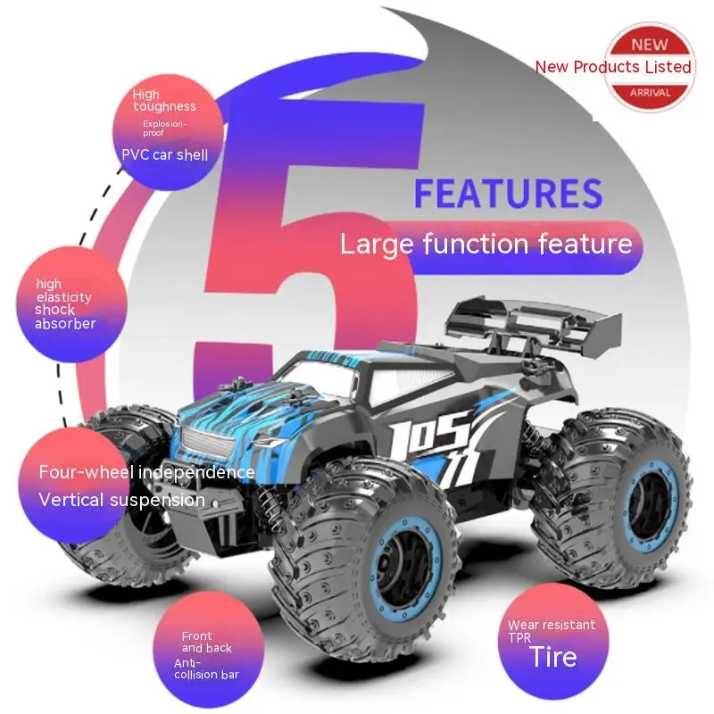 

Rc Car New Remote Control Electric Monster Climbing Off-road 2.4g Remote Control Car Cool Drift Competitive Racing Toys